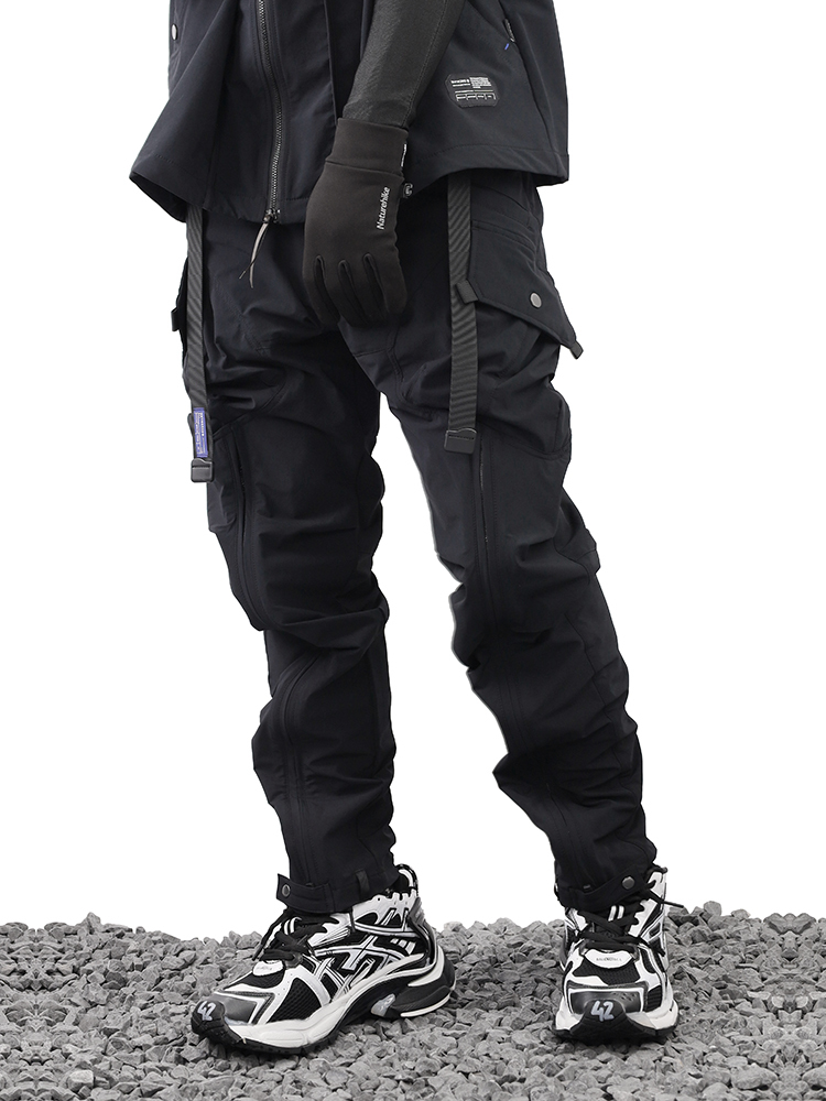 WHYWORKS 多形態機能疊層拉鍊傘兵工裝褲