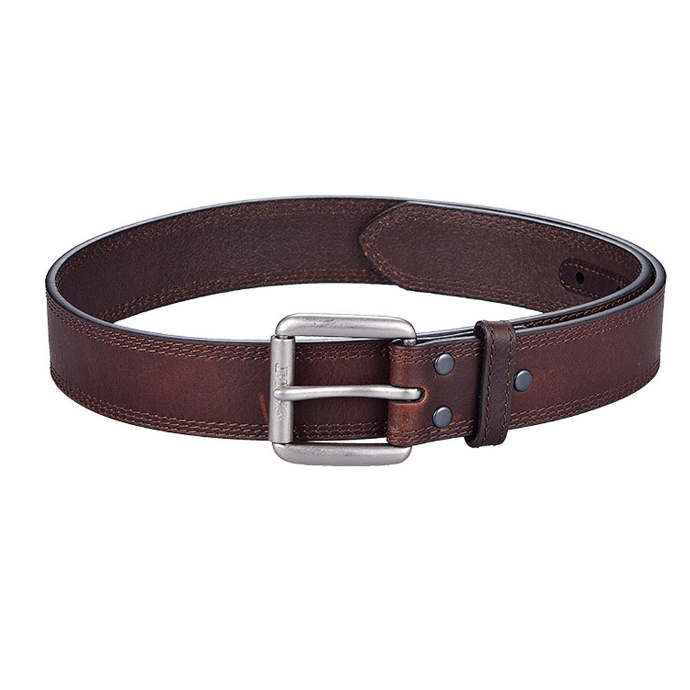 加州Ariat騎士時尚滾深紅款 潮牌真皮皮帶-快速出貨