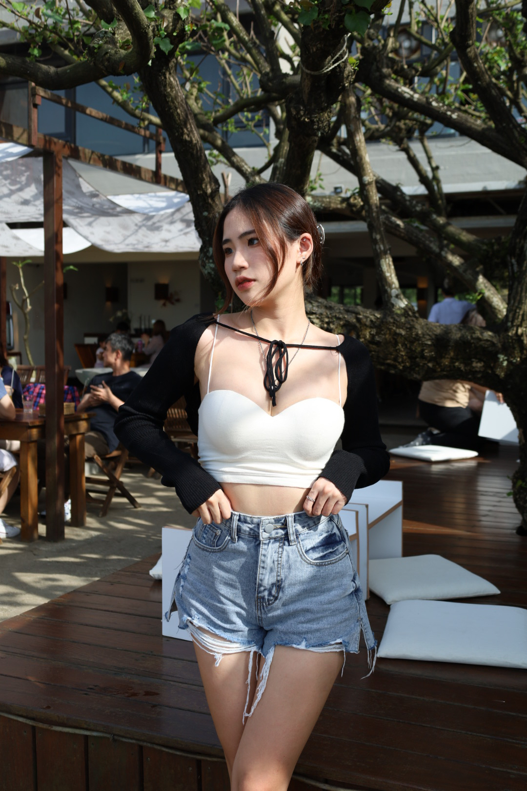 防曬薄針織罩衫