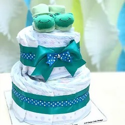 雙層青蛙仔尿片蛋糕