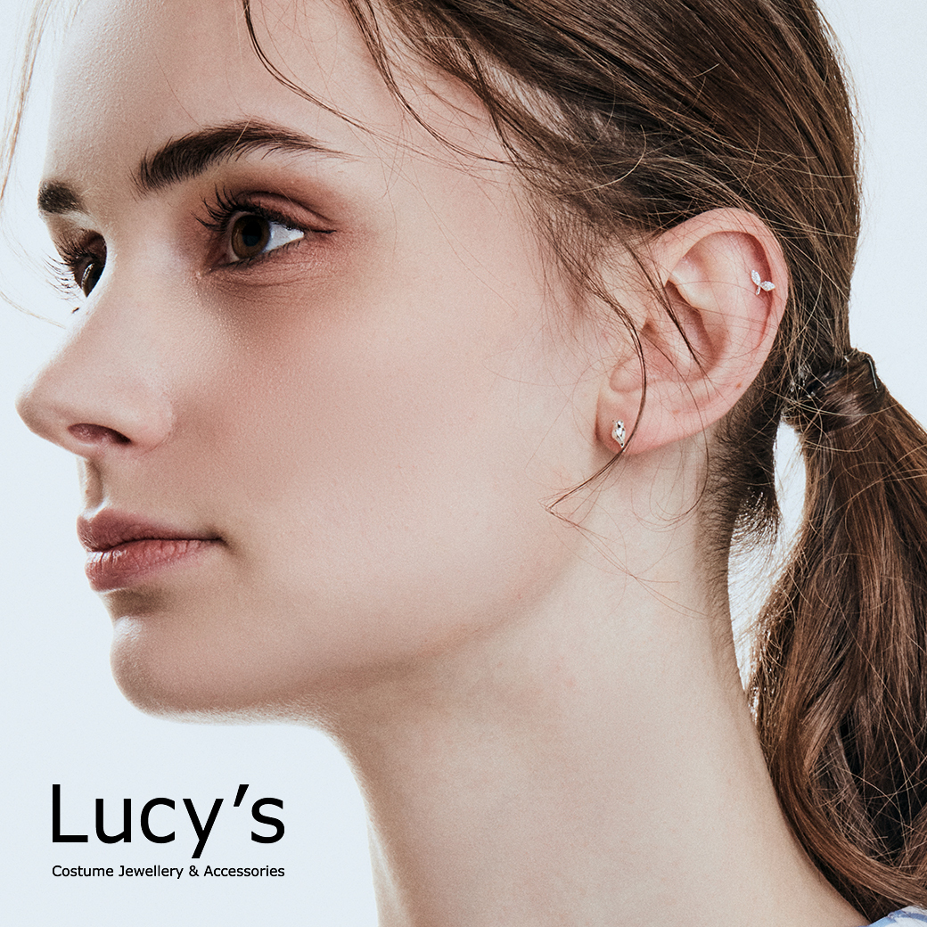 *925純銀〔輕銀系列〕春芽 耳環 (106676)