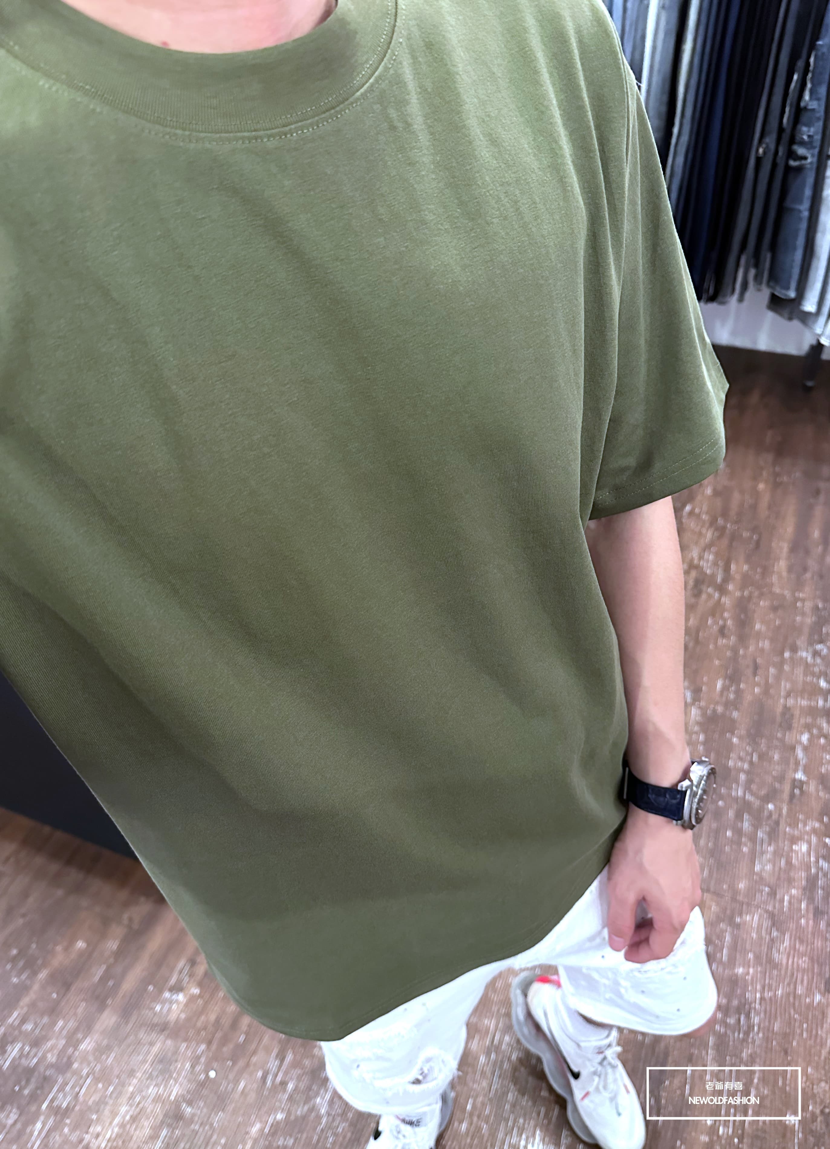 『新品上市』重磅1837小標素面短T(NOF2303C30001)-綠