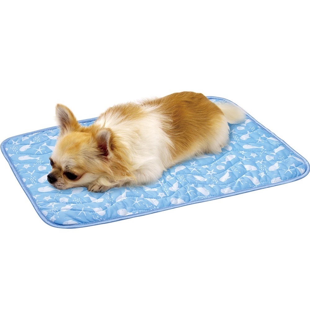 NYANTA CLUB 接觸冷感! 鯨魚印花降溫涼墊 (長方形 60X45cm)