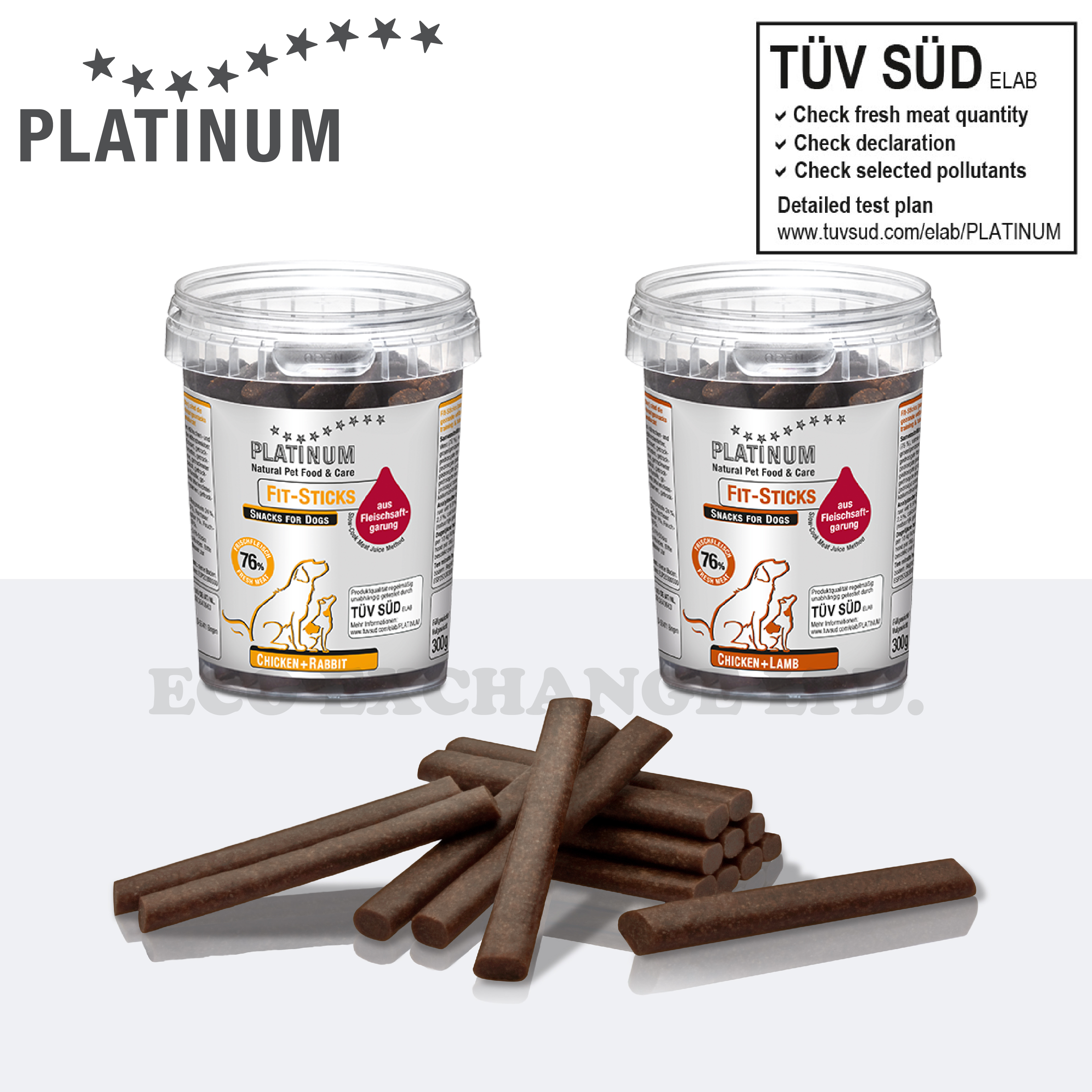 白金鮮雞肉+兔肉滋味條 1盒 300g & 鮮雞肉+羊肉滋味條 1 盒 300g