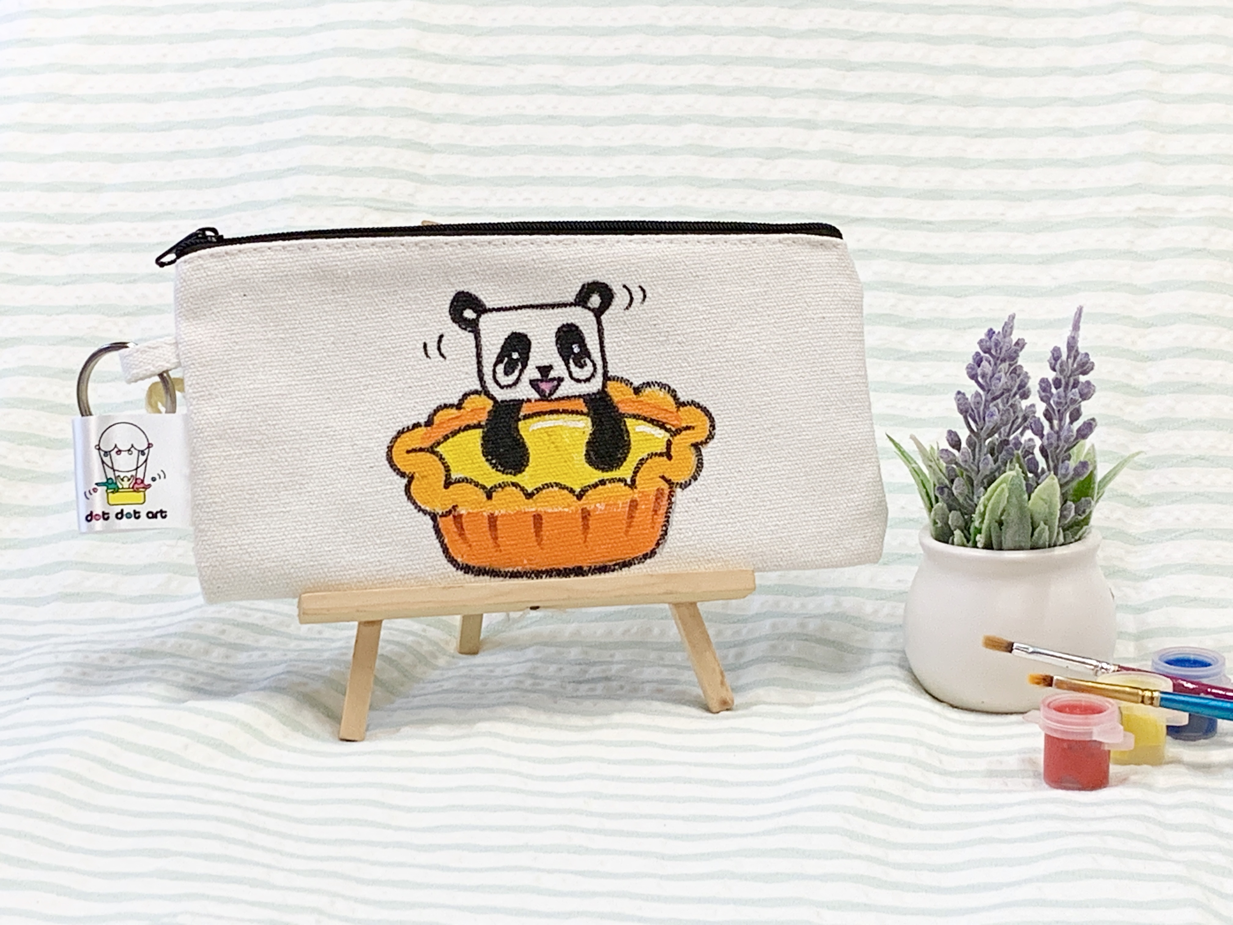 長筆袋 (蛋撻熊貓)