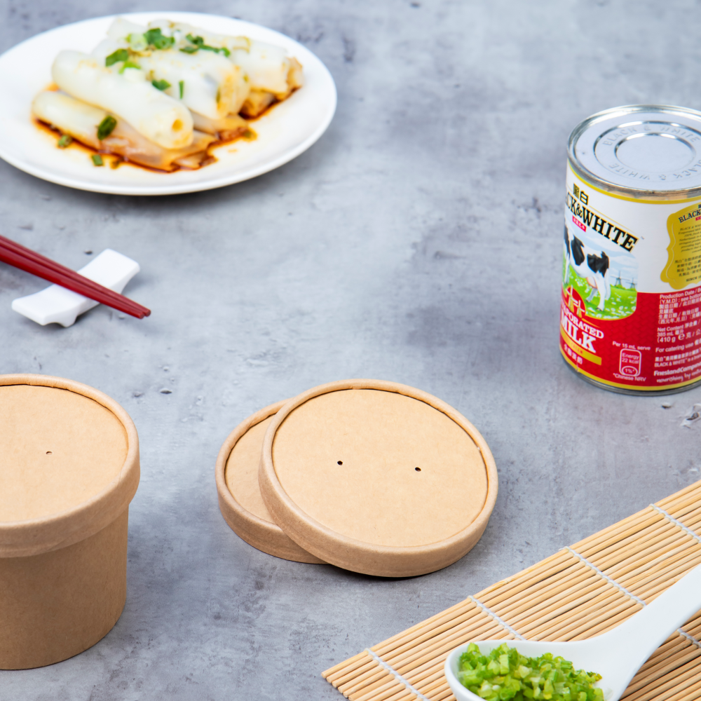 牛皮紙湯杯蓋 96口徑