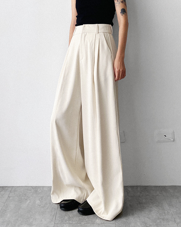 MFP-2296 打褶垂墜寬褲