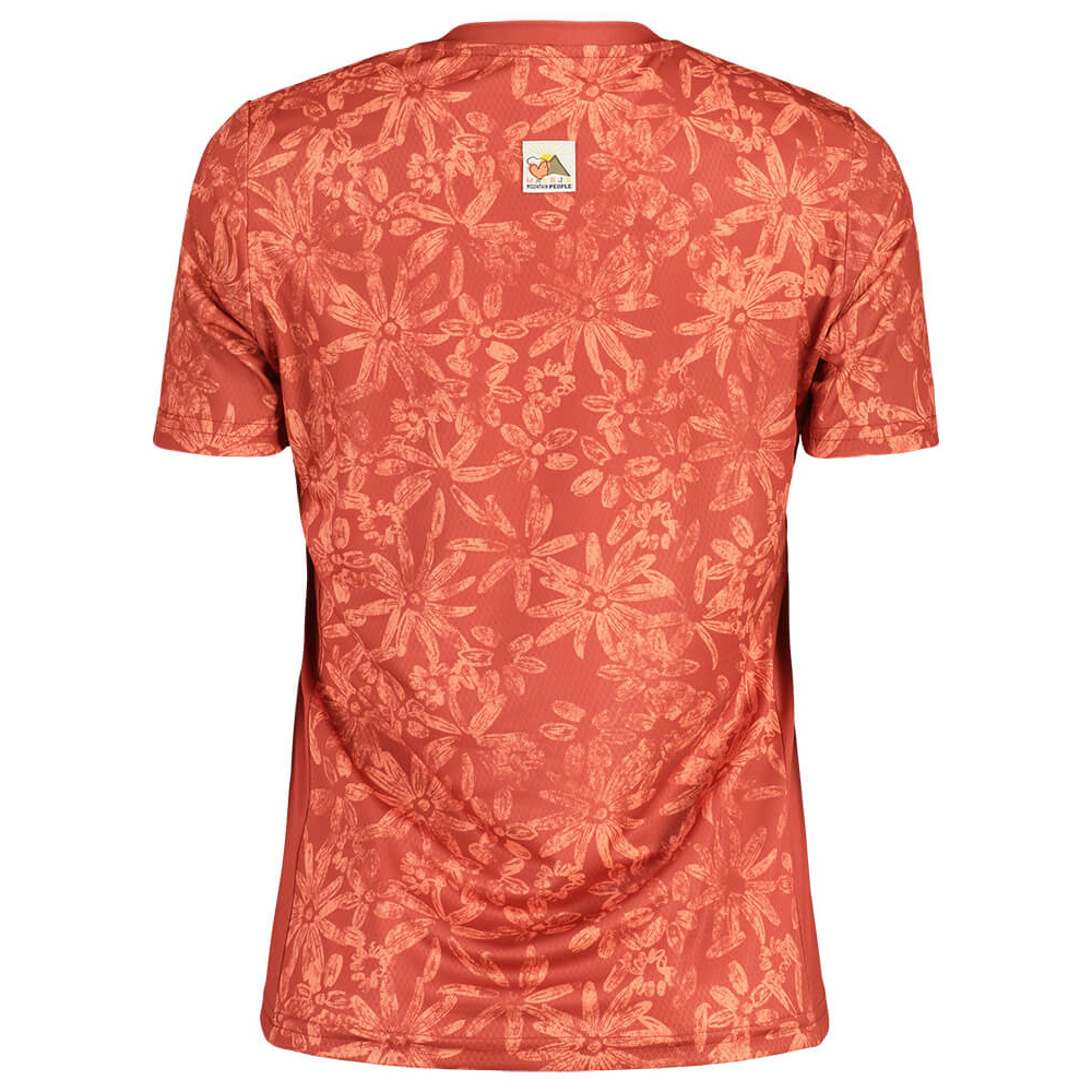 【MALOJA】女 Polygiene 快乾抗菌短袖上衣 / 23MA35149-[黑、橘紅]