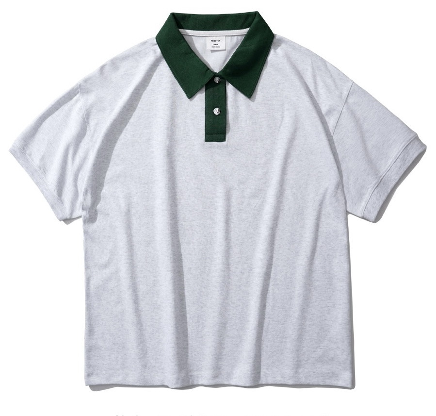 <預購> 韓國PERSTEP Nomad Kara 拼色翻領短Ｔ