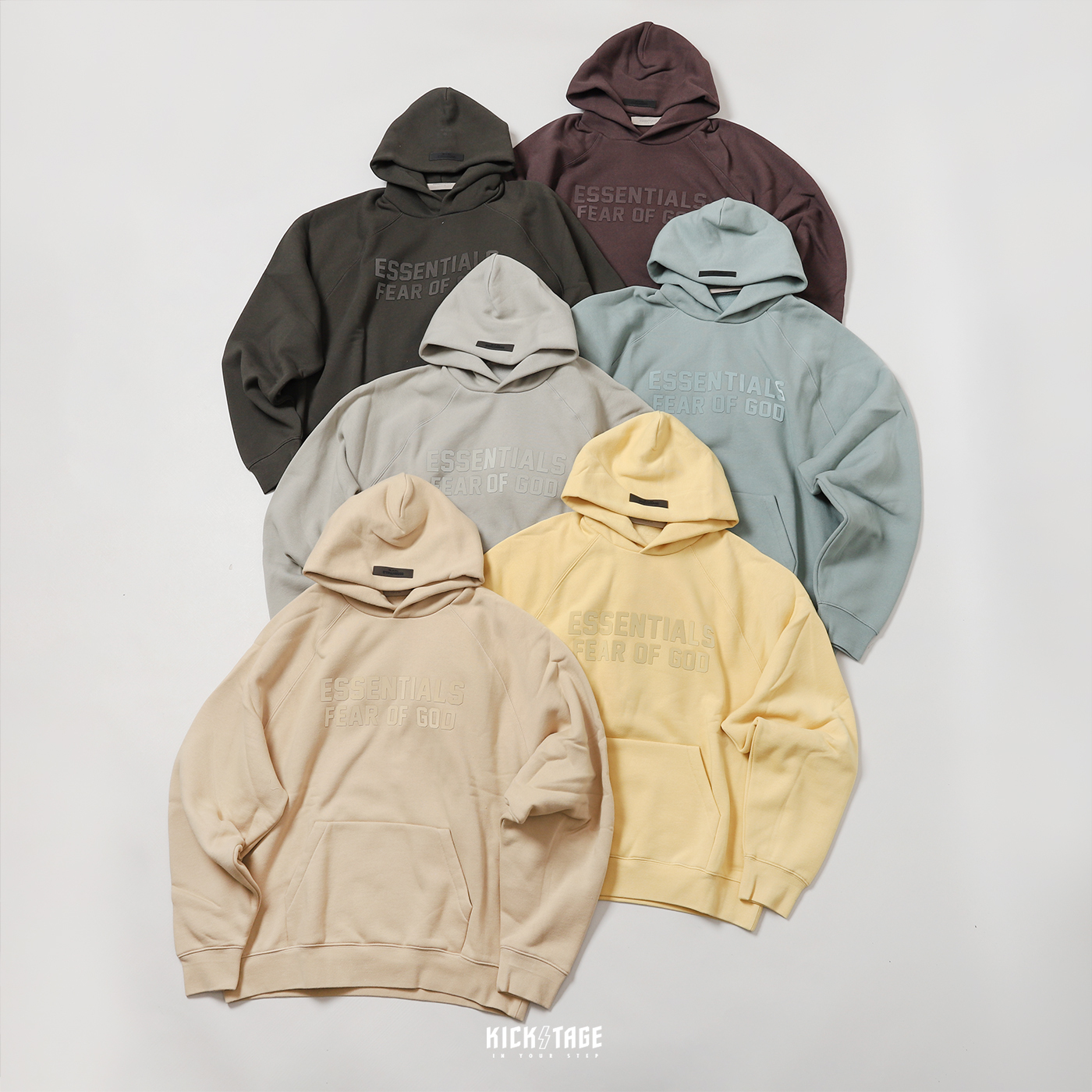 **特價商品售出不退換**FOG Fear Of God Essentials HOODIE 6色 立體大LOGO帽TEE【192BT222050F】
