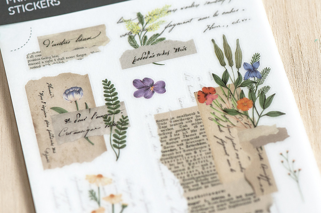 MU．轉印貼紙 Print-On Stickers no.210~218