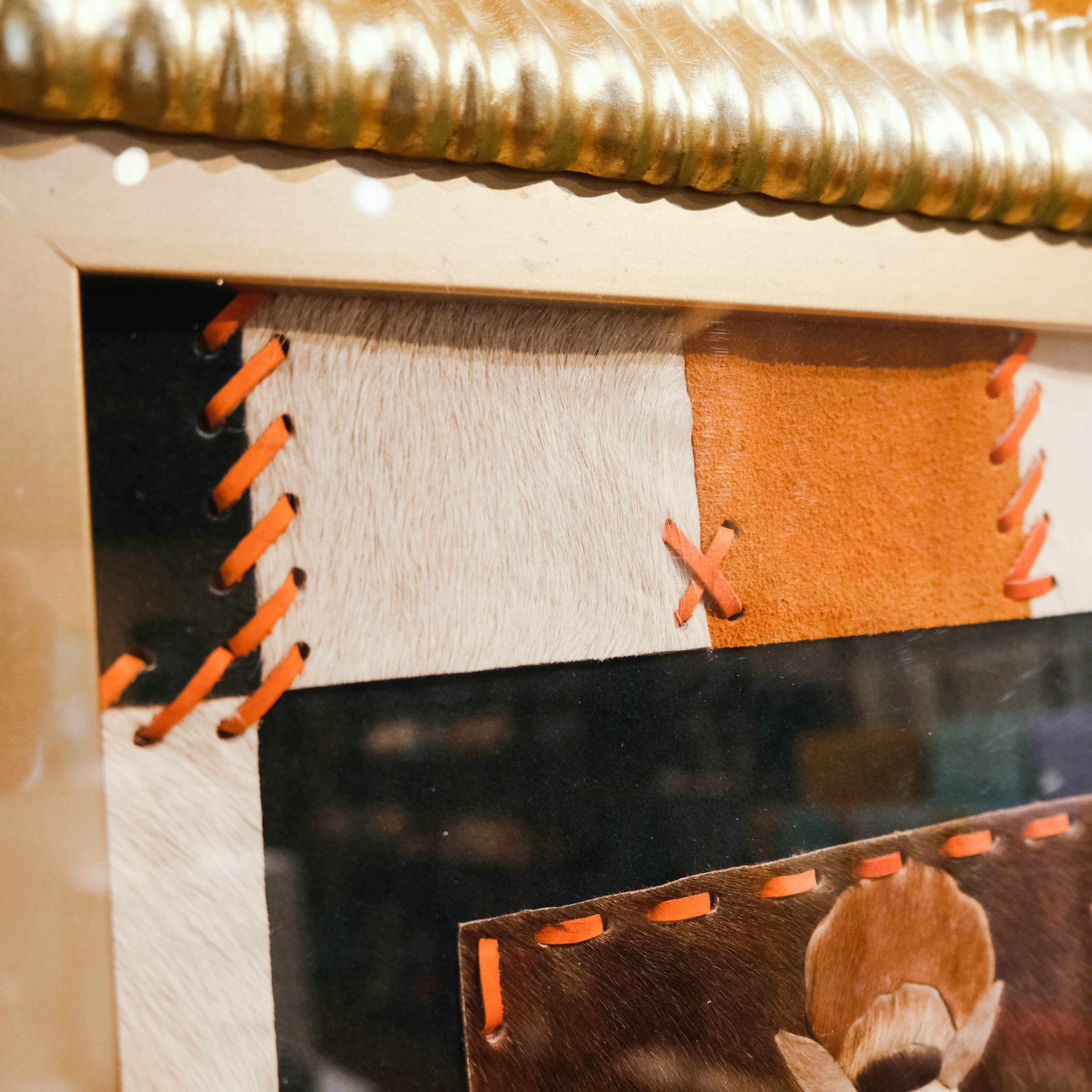 牛革拚貼畫｜巍巍斯諷刺劇｜尼加拉瓜