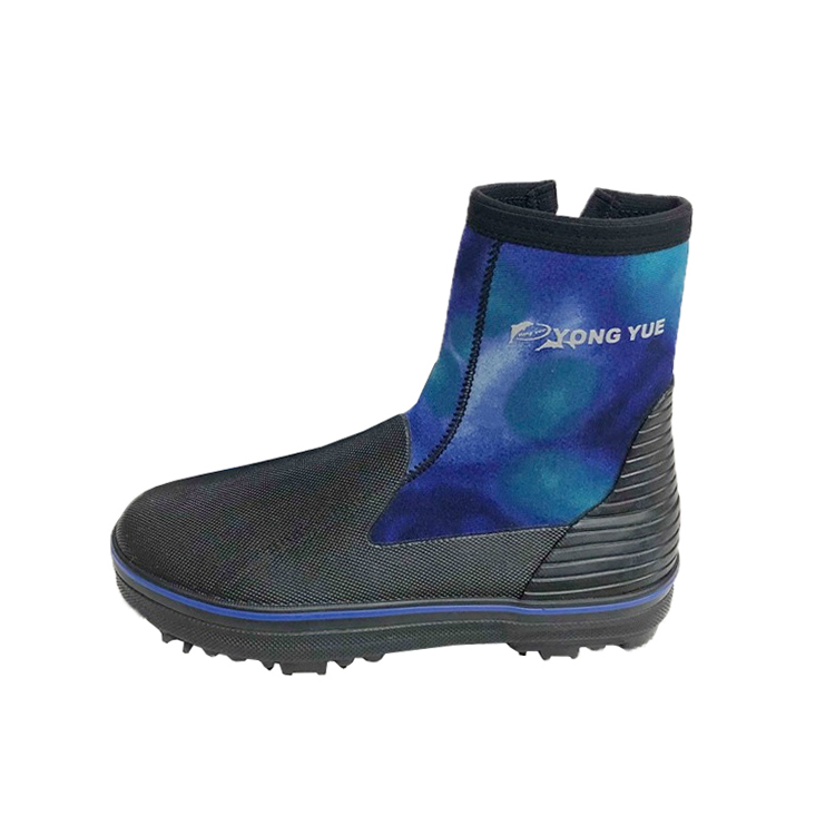 YONGYUE圓楦頭磯釣釘鞋/炫藍迷彩