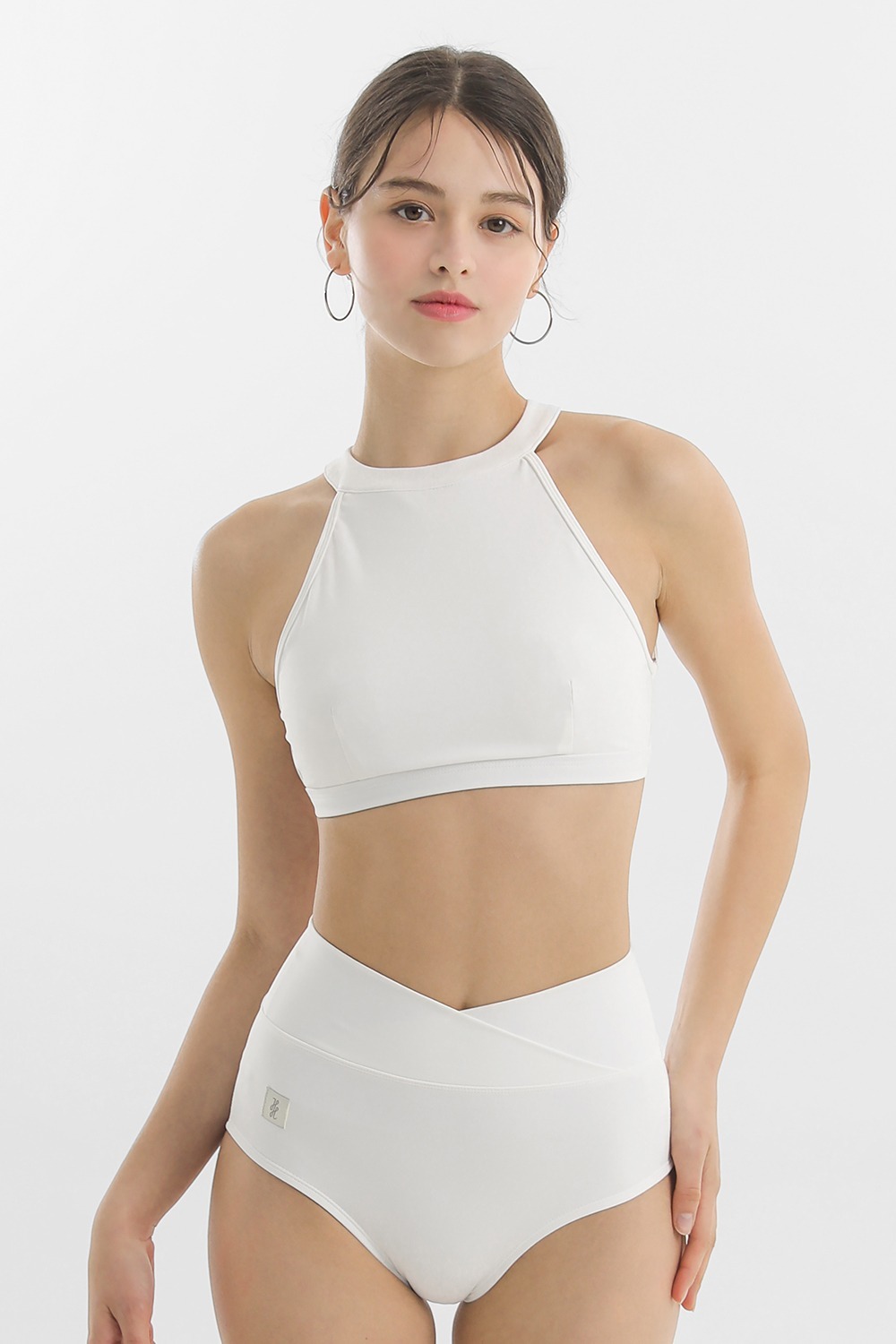 Luna Halter Top-White