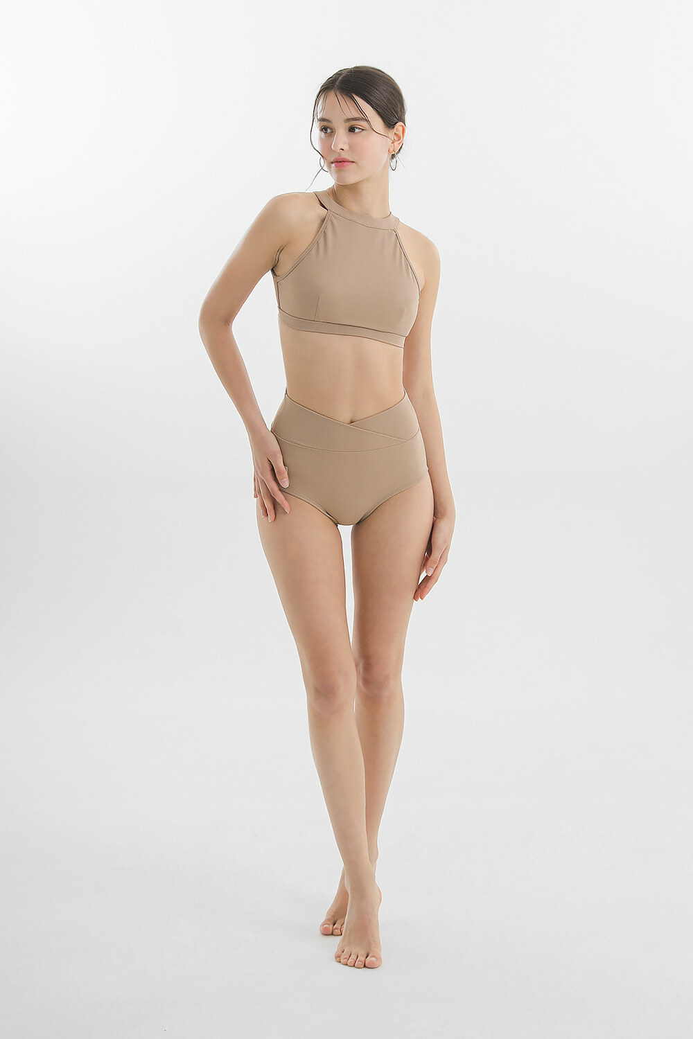 Luna Halter Top - Urban Beige