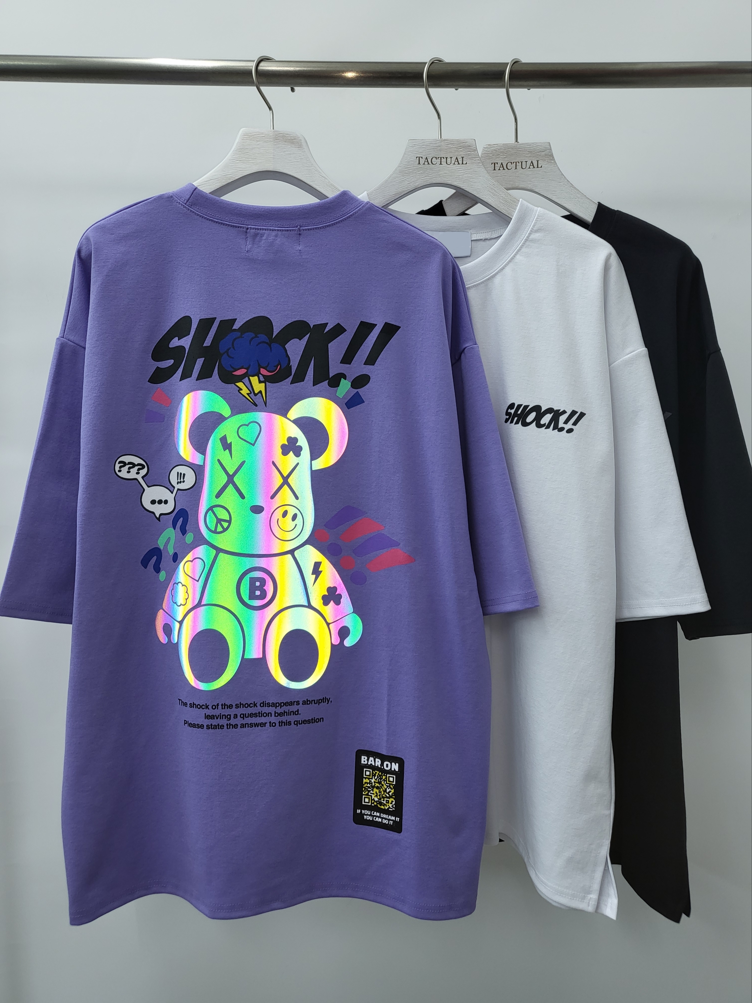 3M反光熊仔圖案短袖Tee T4774