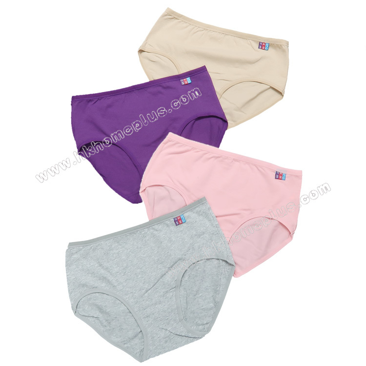 4條裝 女裝高腰素色內褲