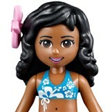 Lego 92256 Mini Doll, Hair Friends Long Wavy, Hole on Top, Hole on Side