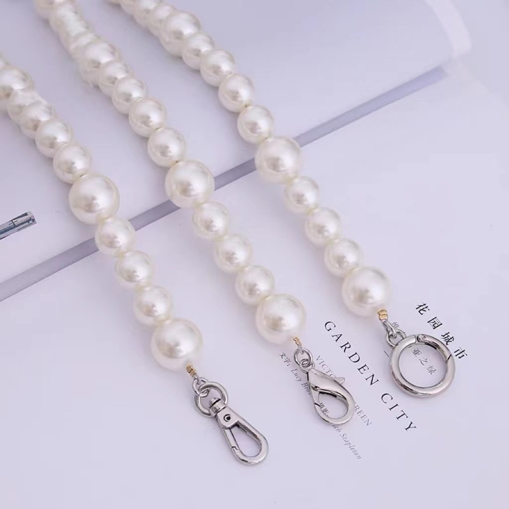 煙盒珍珠鏈條雲朵包包改造手提短鏈大珍珠包鏈配件