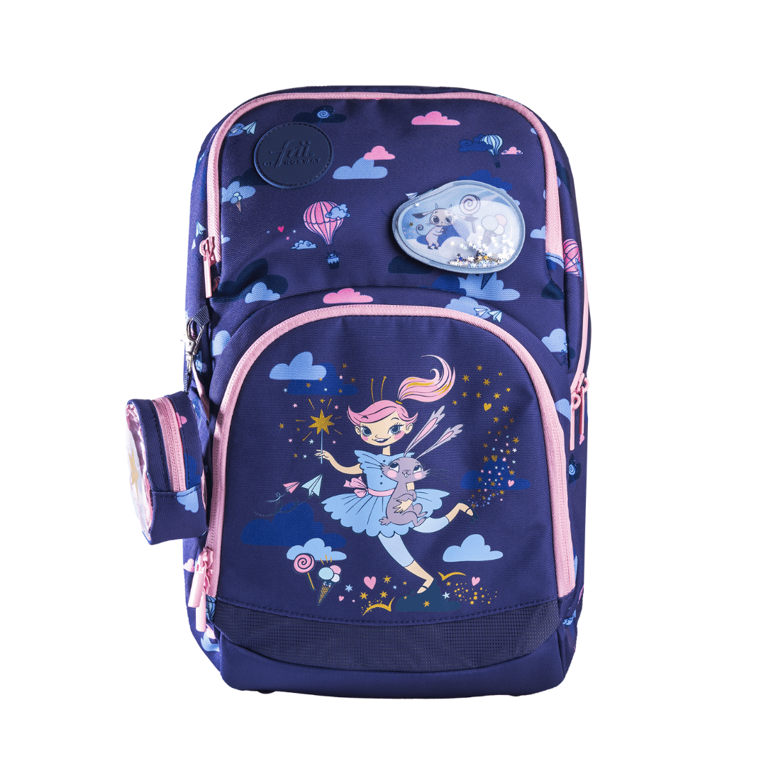 Frii EXPAND 20/25L 護脊書包 - 23150 精靈朋友/藍粉 (第二代)