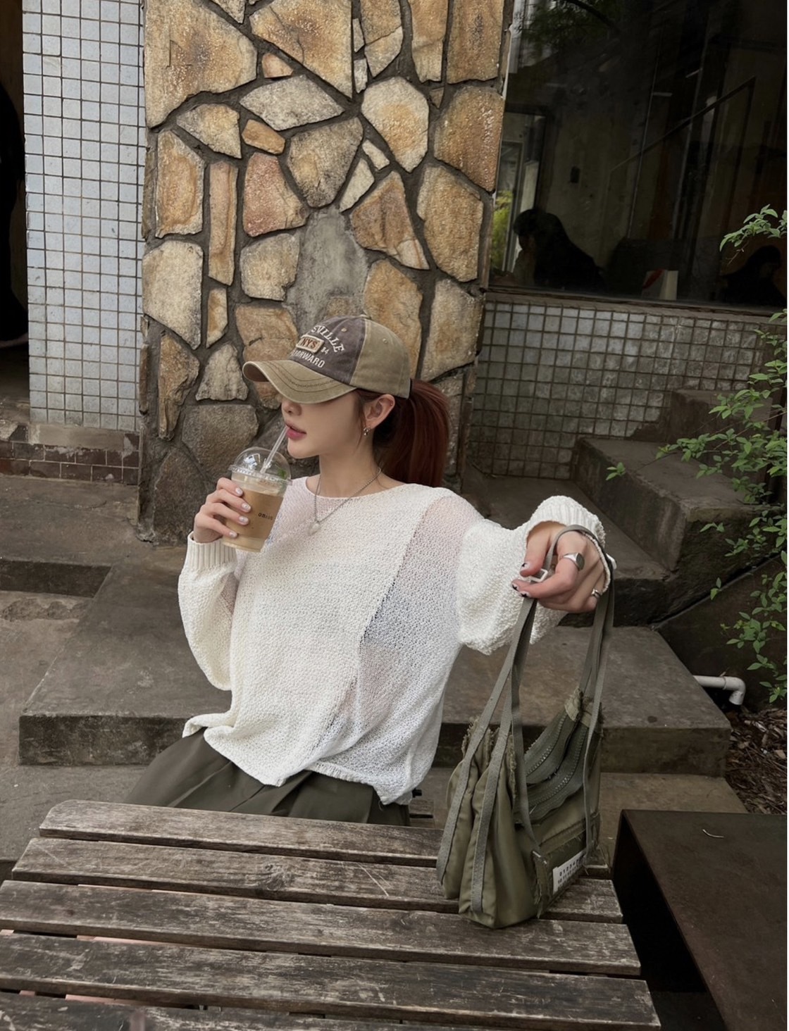 HOLY IN CODE NYS 刺繡 復古 區塊 水洗 棒球帽