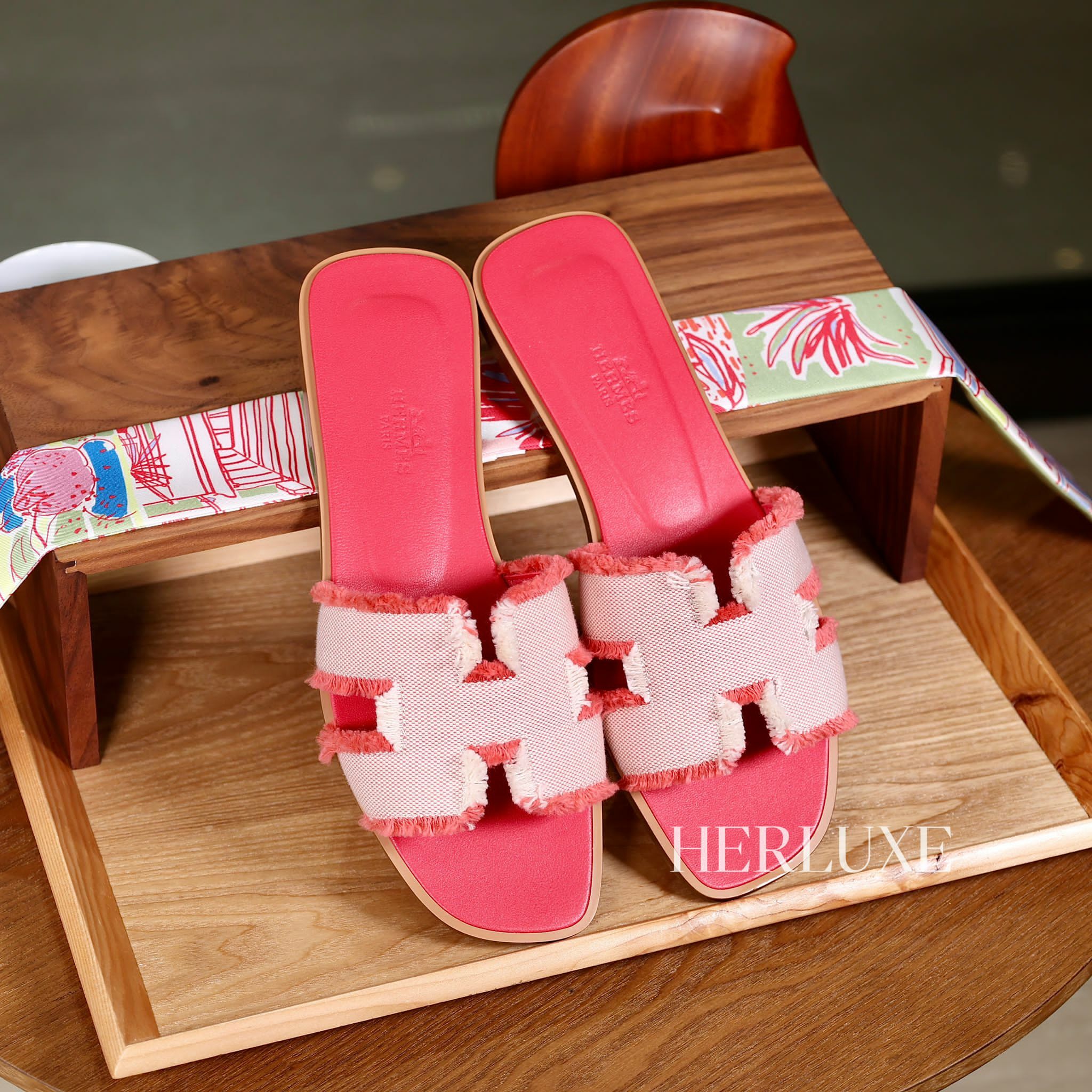 Oran sandal framboise （可預訂鞋碼）