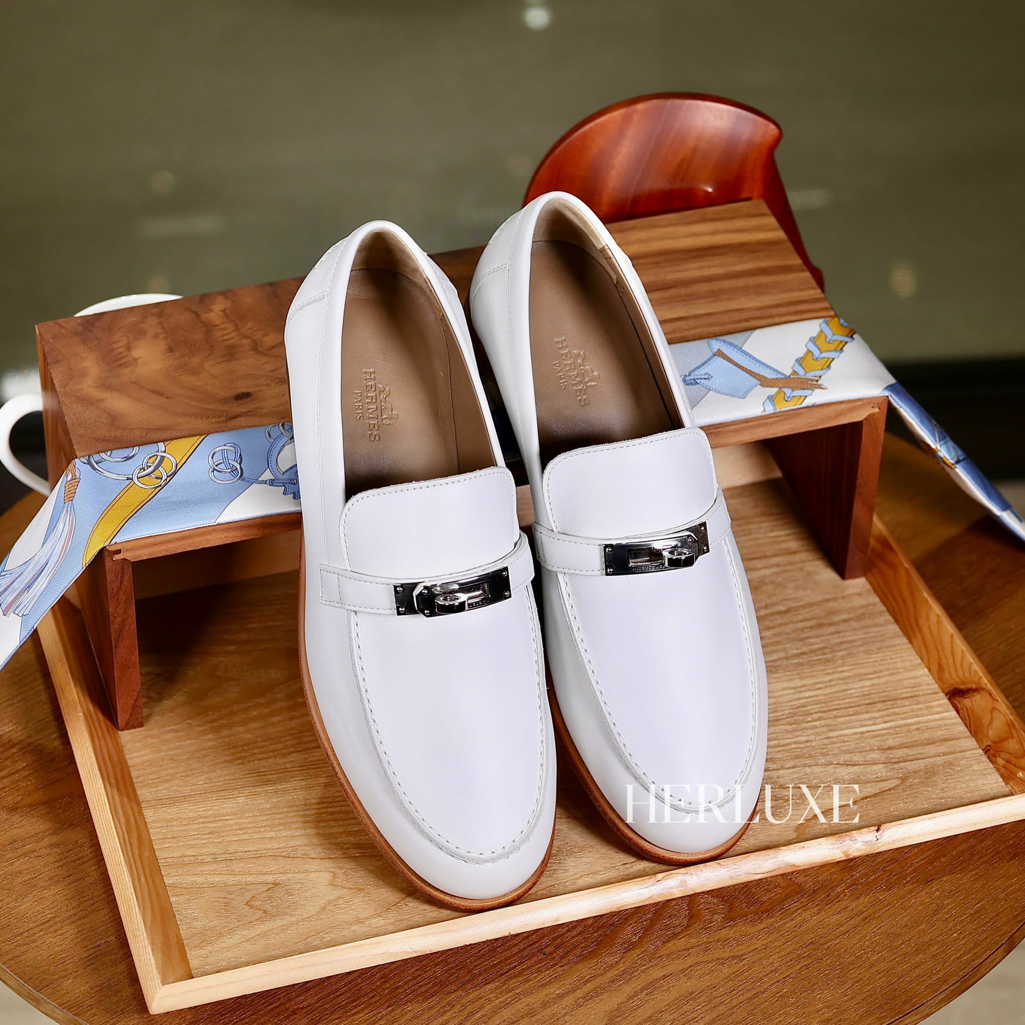 Destin loafer 01 blanc CK（可預訂鞋碼）