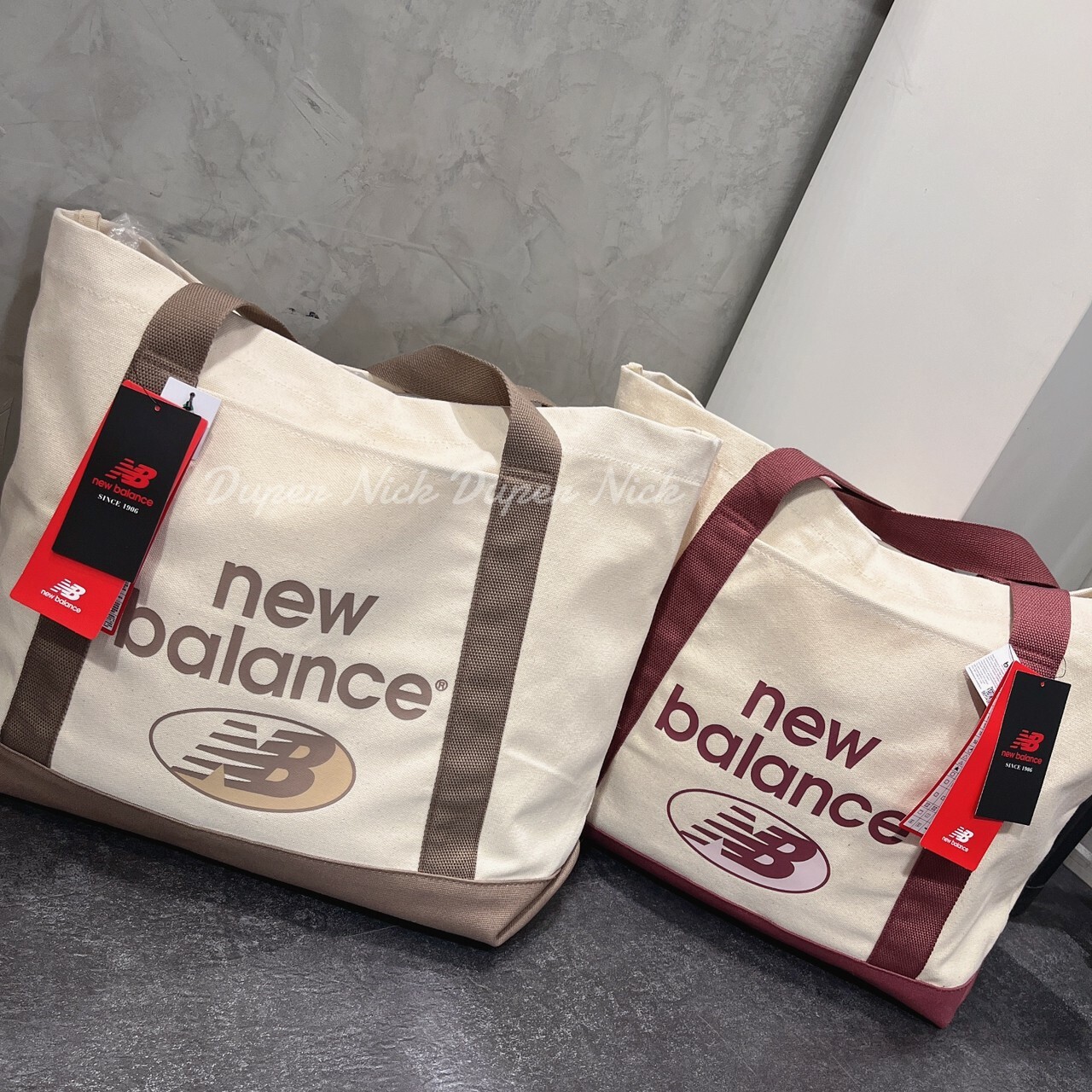 New Balance 大容量帆布肩背托特包 兩色