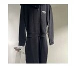 [S] DKNY LOGO HOODED SNEAKER DRESS,BLACK, DP2D4496-BLK (SD430)