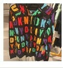 [S] DKNY COLOR LETTERING LOGO HOODIE SWEATSHIRT,BLACK, DP3J9149-BLK (SD432)