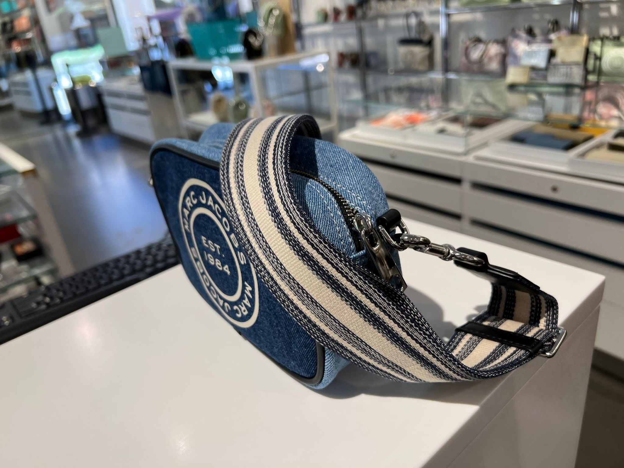 Marc Jacons Denim Camera Bag