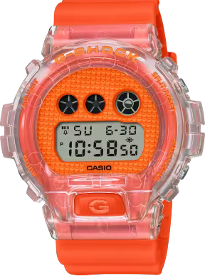 萬年鐘錶 - G-SHOCK  扭蛋系列大膽色彩運動電子錶  DW-6900GL-4  錶徑 : 50mm