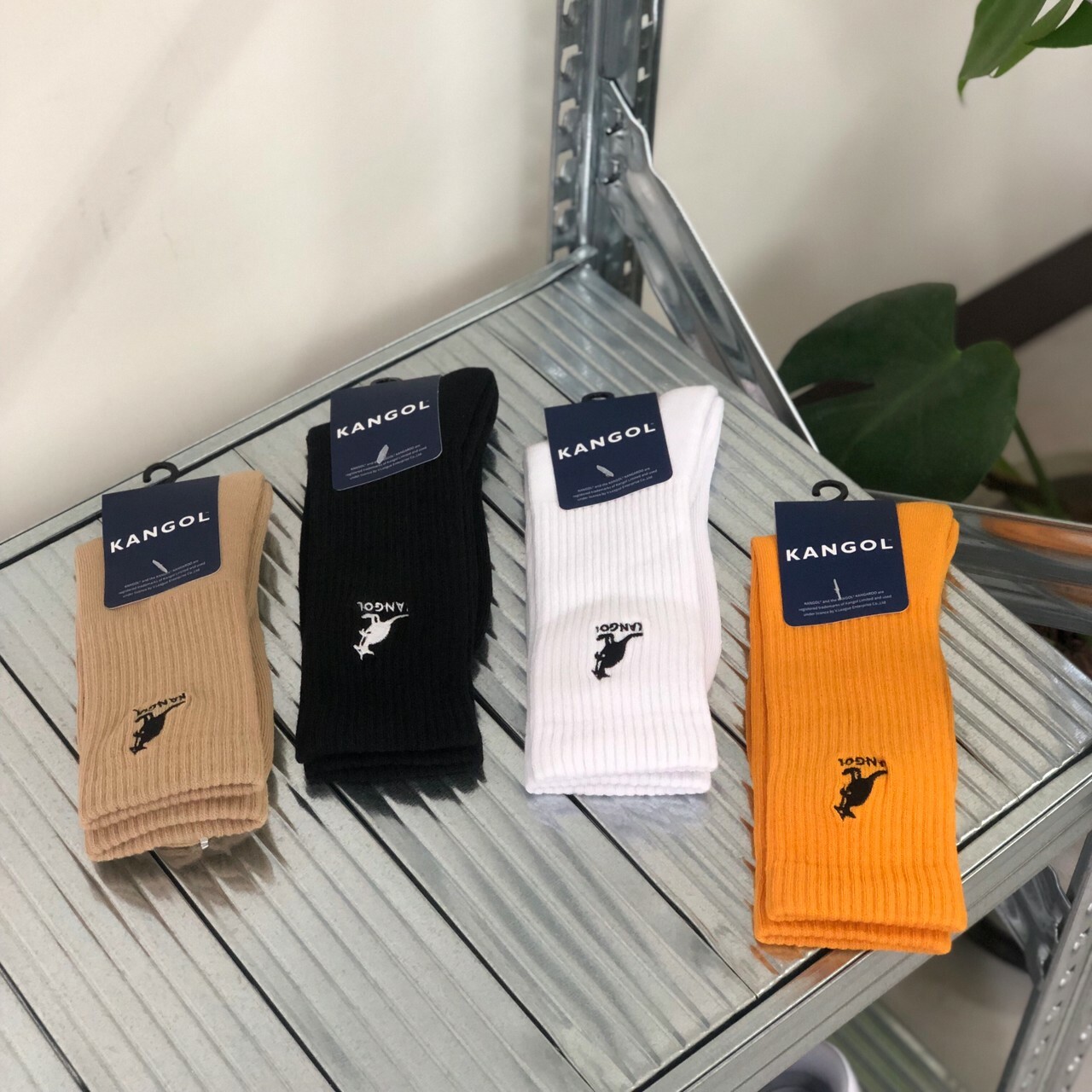 Kangol 刺繡Logo 長襪 61511844 / 61521844