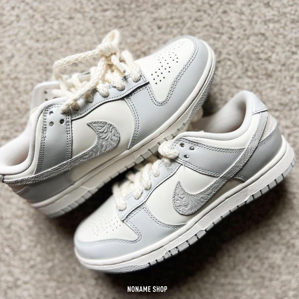 NIKE DUNK LOW "Needle Thread" 花紋浮雕 麻繩 骨白 (女款)