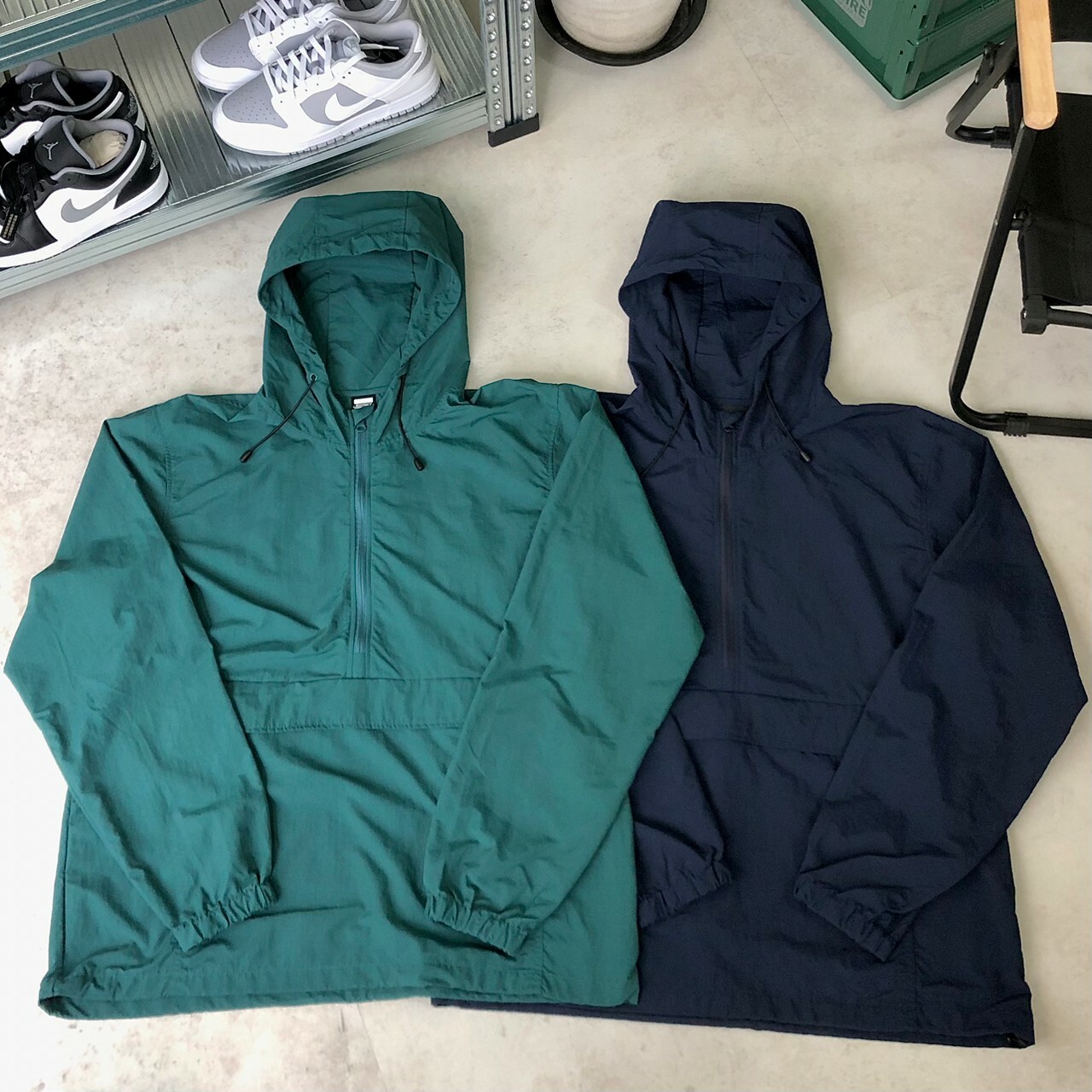 United Athle 棉花狀尼龍 連帽防風上衣(單層) 3721101