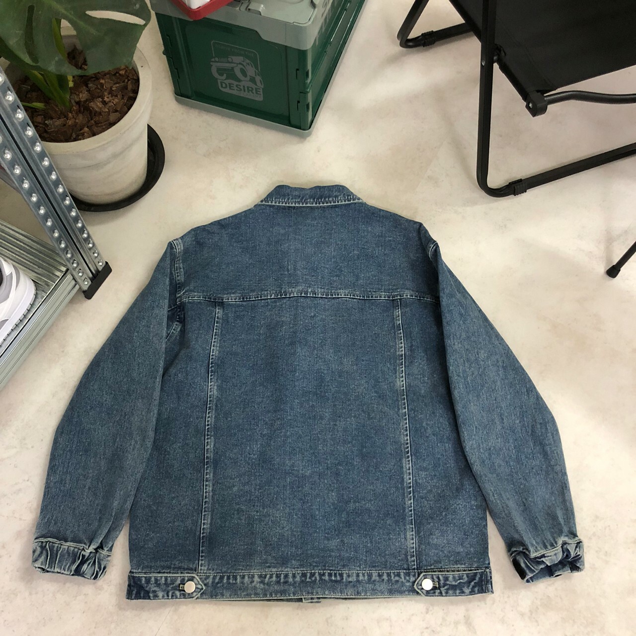 SBG 多口袋 洗舊感牛仔外套 075