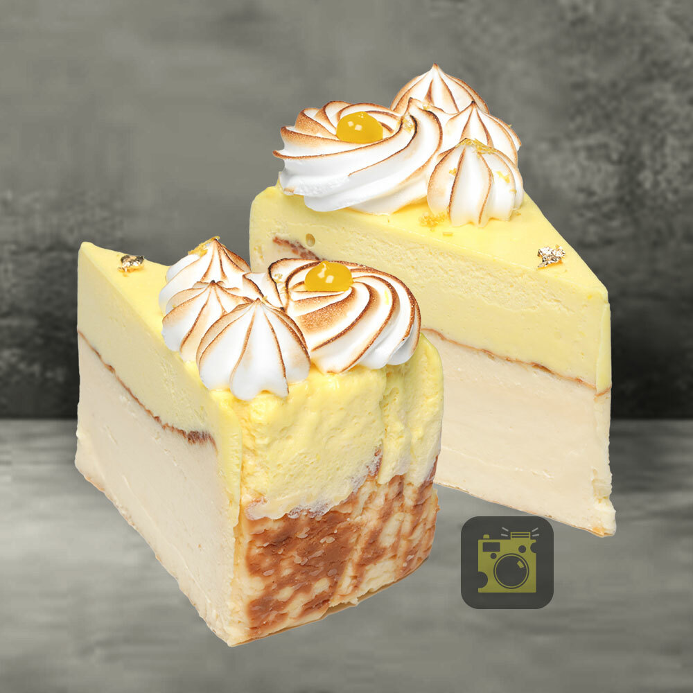 Lemon Meringue Burnt Cheesecake (Slice)
