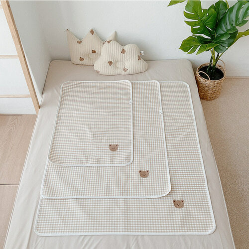 (現貨) DTD 棉麻乾爽竹棉雙面防水護理墊 (3 Size)