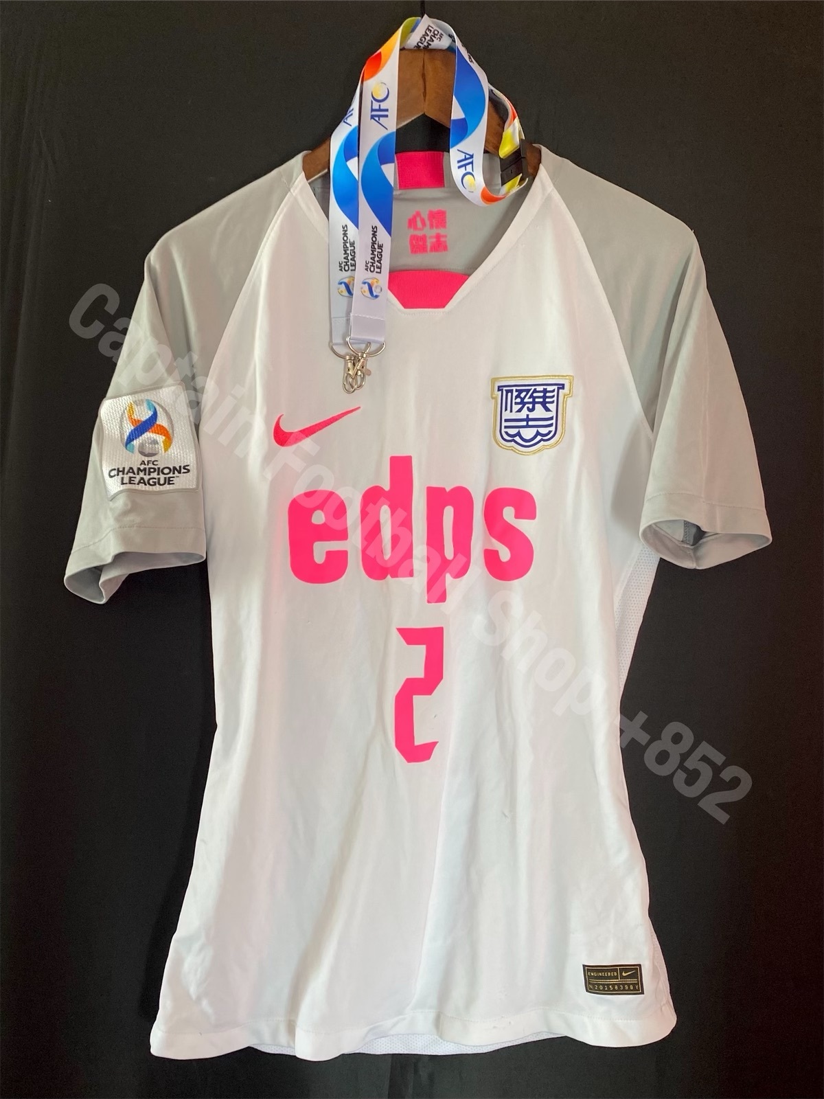 Kitchee 2022 Nike AFC Champions League Away match worn shirt #2 T C LAW