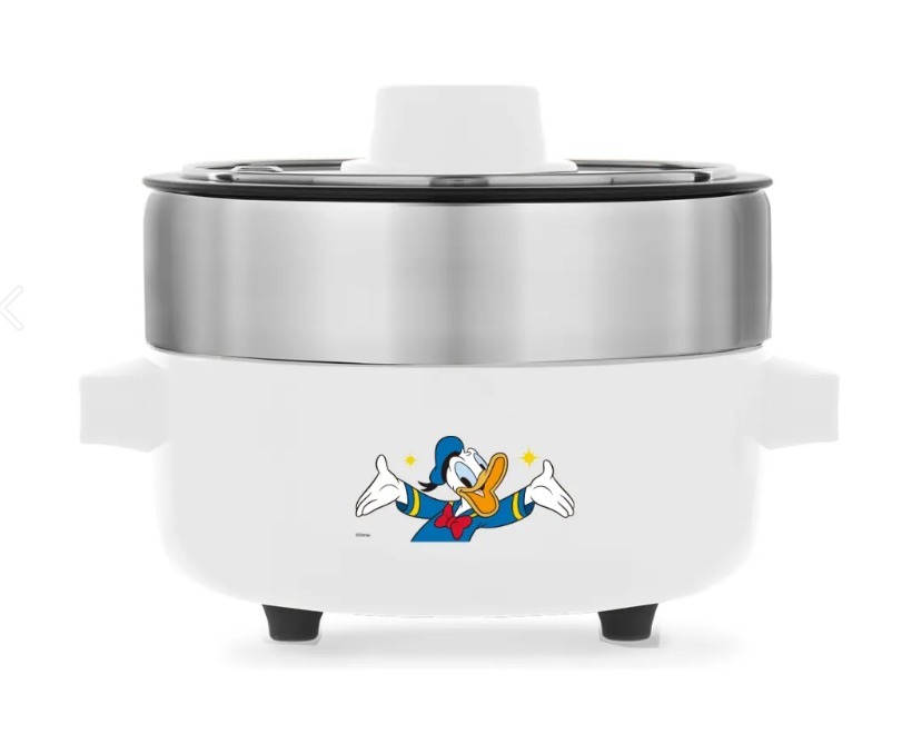 Disney-多功能煮食鍋-唐老鴨 唐老大 家居好幫手 煮飯仔 煎牛扒 打邊爐   Donald-Ducks  煮食鍋 容易清洗 收納方便