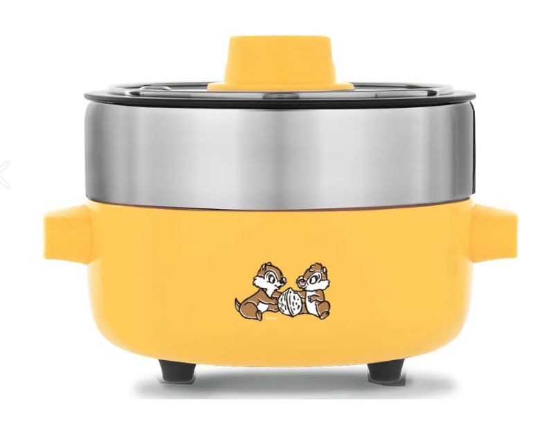 Disney-多功能煮食鍋-CHIP N DALE  奇奇蒂蒂 鋼牙大鼻 花鼠2兄弟 迪士尼  家居好幫手 煮飯仔 煎牛扒 打邊爐   Donald-Ducks  煮食鍋 容易清洗 收納方便