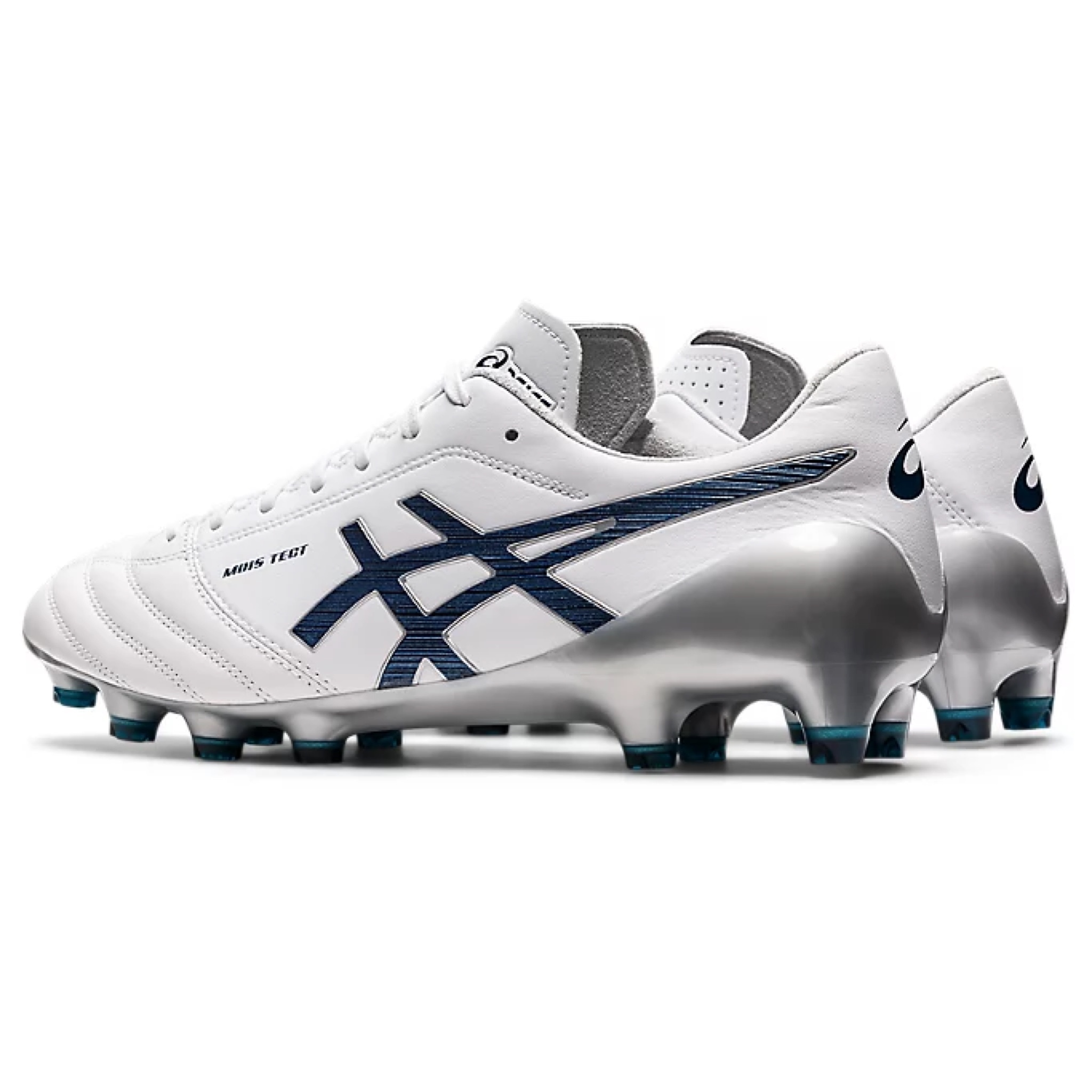 💥日本直送】Asics DS LIGHT X-FLY 4 回彈力佳貼合足部足球鞋白色藍logo