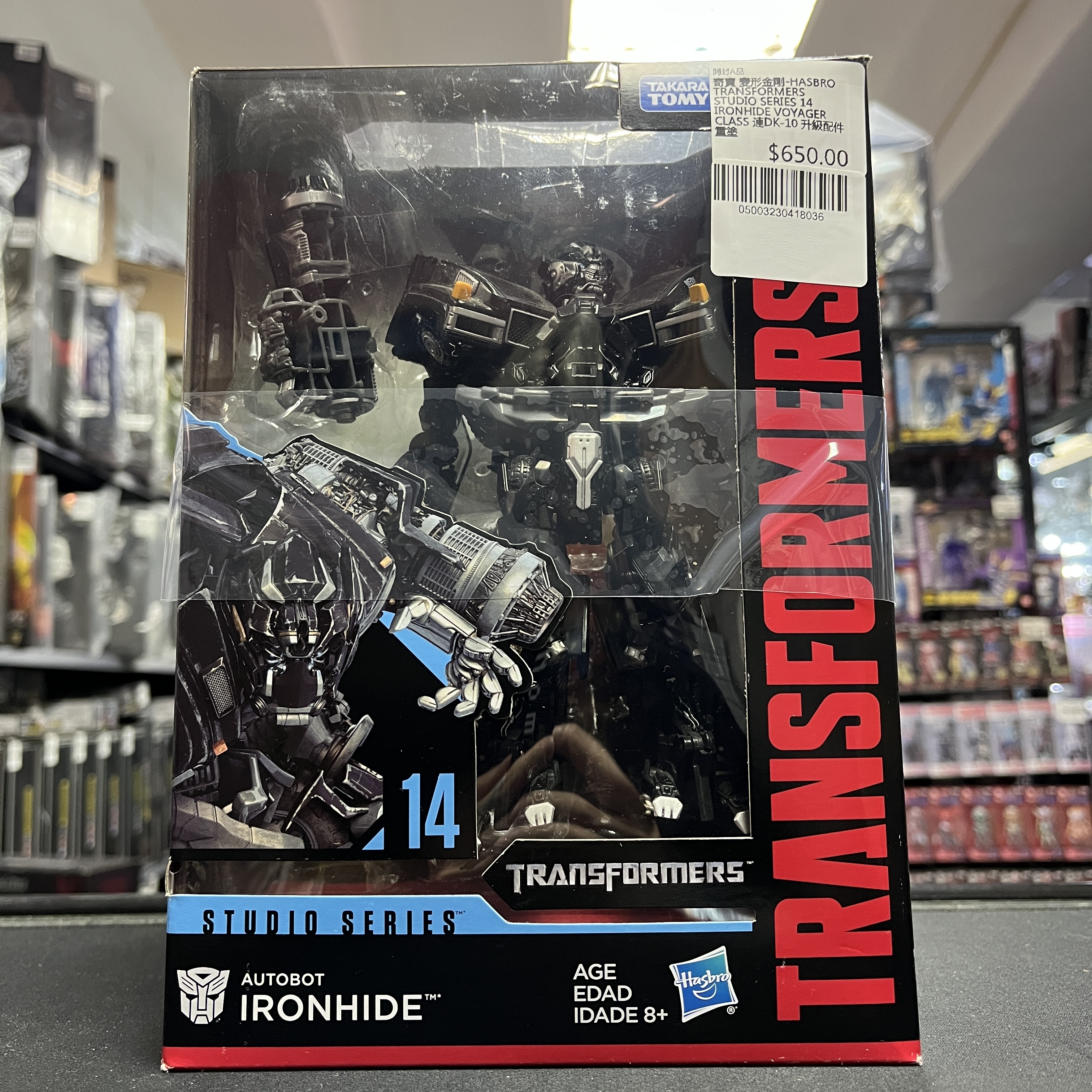 寄賣 變形金剛-HASBRO TRANSFORMERS STUDIO SERIES 14 IRONHIDE VOYAGER CLASS 連DK-10 升級配件 重塗
