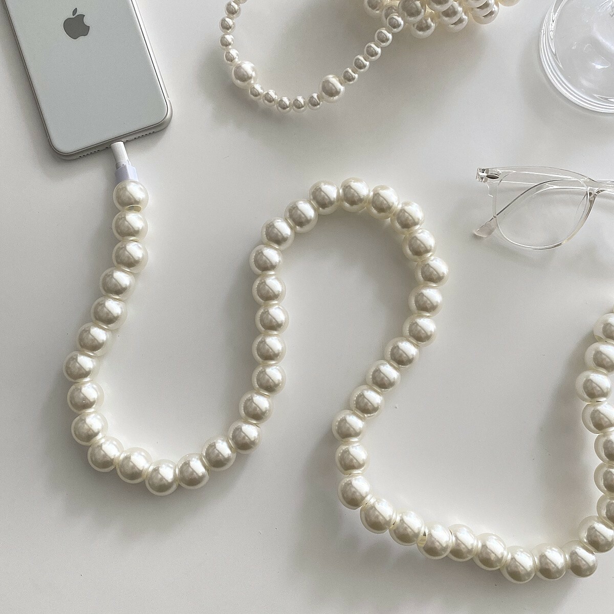 《2031》少女爆款IPHONE珍珠充電線