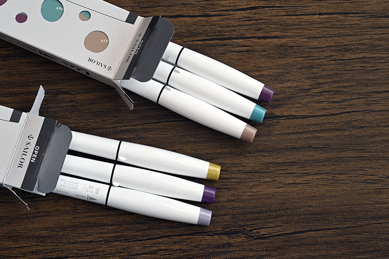 SAILOR 寫樂 墨水工坊雙頭筆 三色組：新色加入！