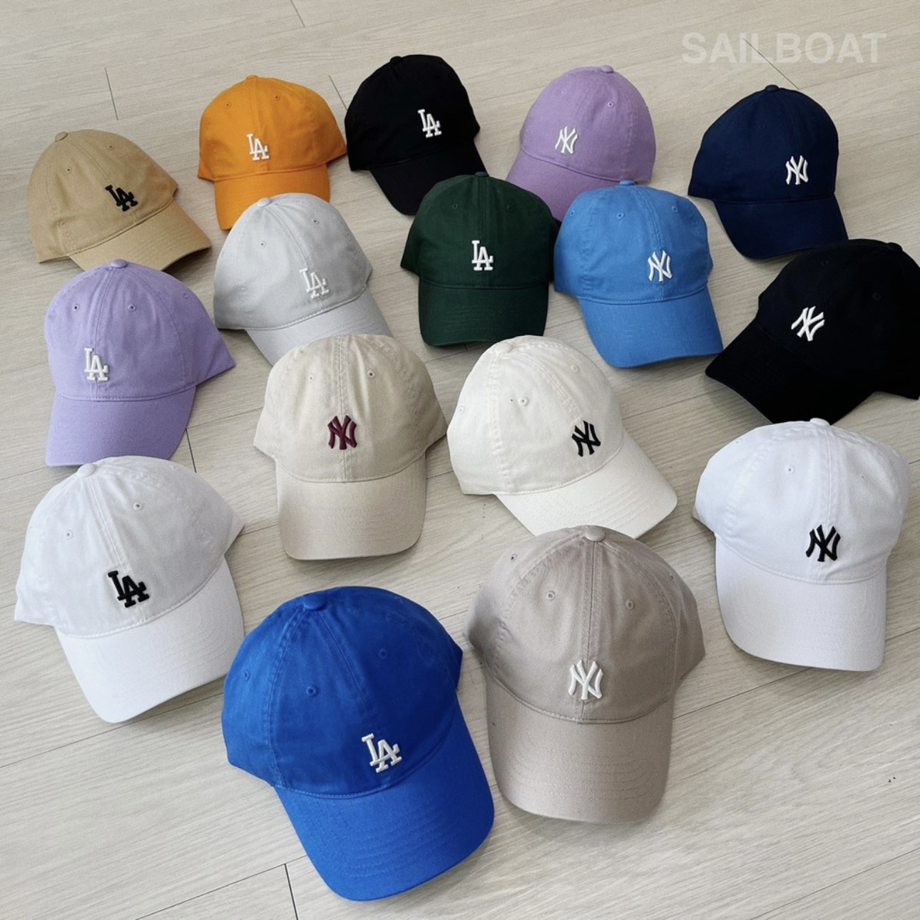 #現貨 韓國MLB 老帽 小logo LA帽/NY帽 17色