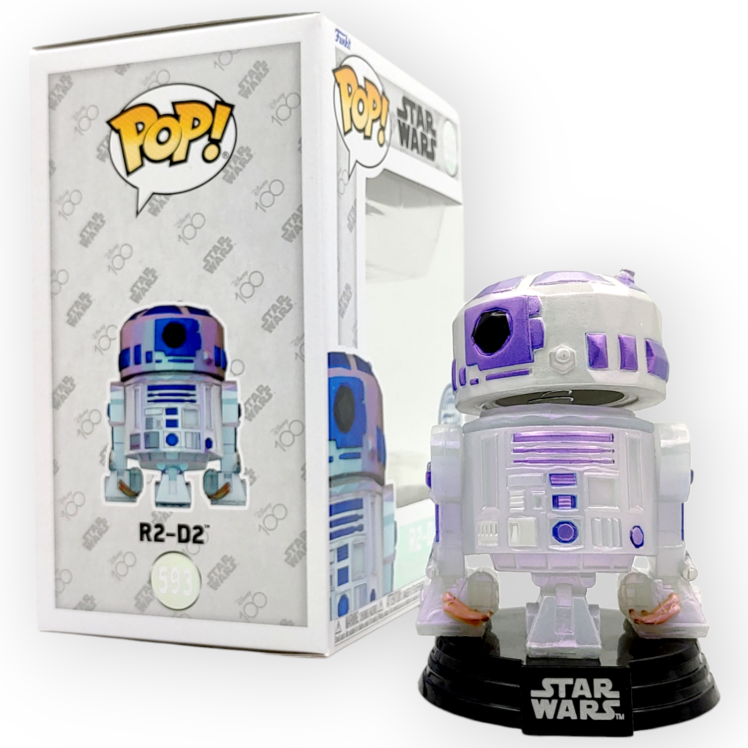 FUNKO POP<迪士尼100週年_Star Wars>R2-D2(鑽石切割版)-No.593