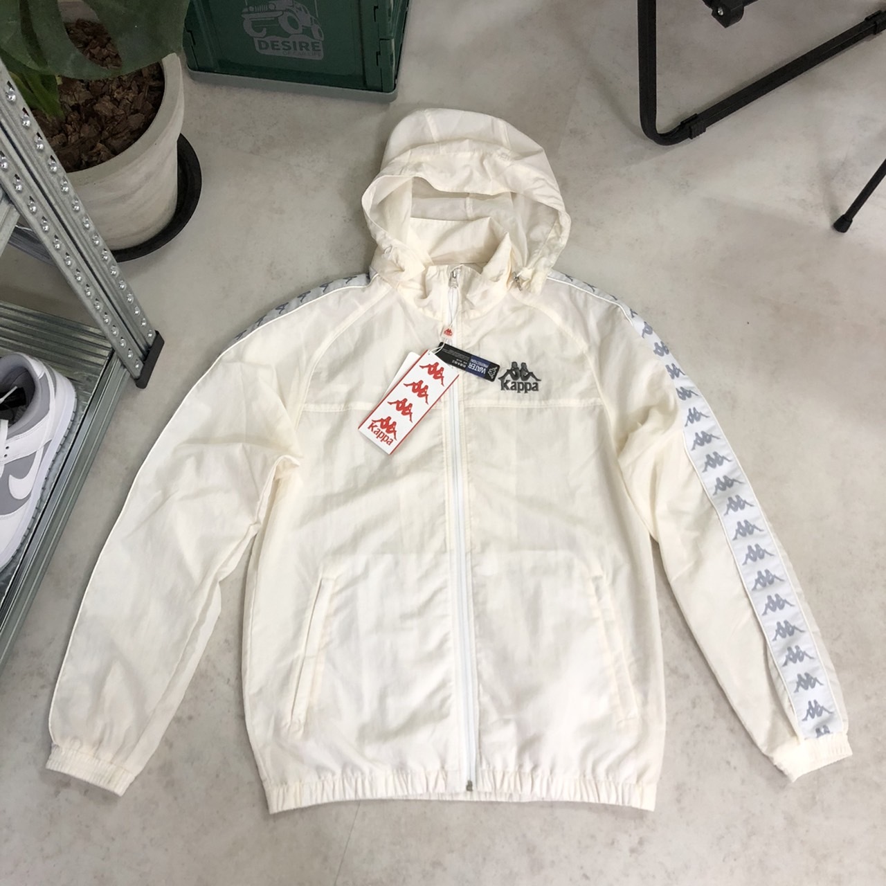 Kappa 中性輕量防潑水運動風衣連帽外套｜222 BANDA串標 371H2JW