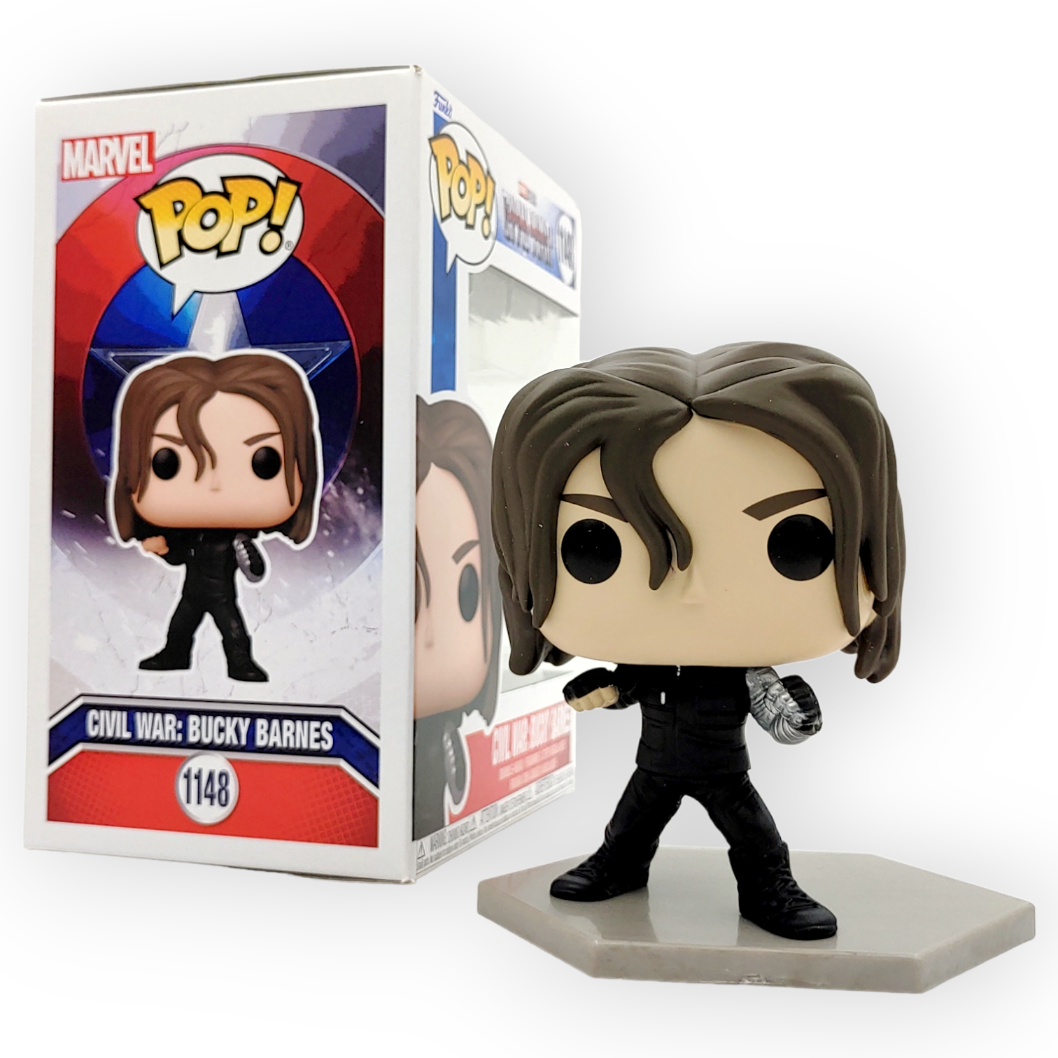 FUNKO POP<美國隊長3-英雄內戰12公仔套裝>寒冬戰士_巴基.巴恩斯-NO.1148