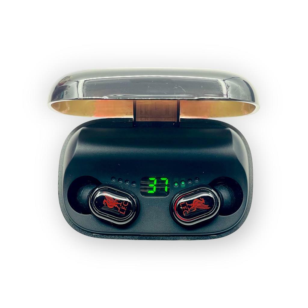 利物浦黑色耳塞式耳機